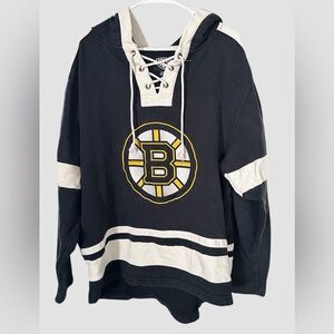Official Licensed NHL Boston Bruins Hockey Hoodie Large Pre-Loved PTP 26”